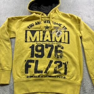 Zara Mustard Graphic Zip Up Sweater